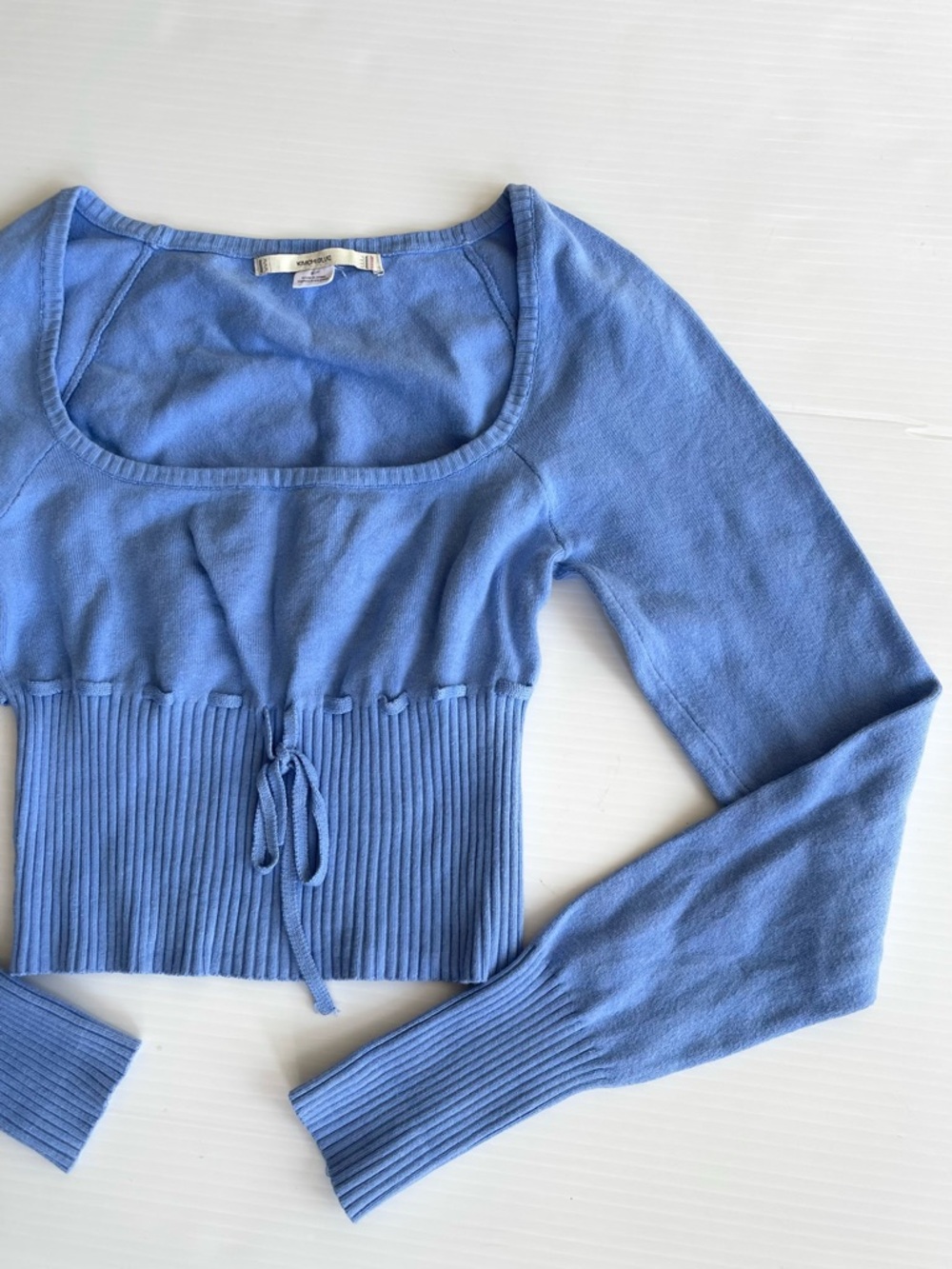 Urban Outfitters Kimchi Blue Knit Cropped Edison Ribbed Sweater - Picture 8 of 14